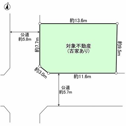 Compartment figure. Per southwest corner lot, Sunny