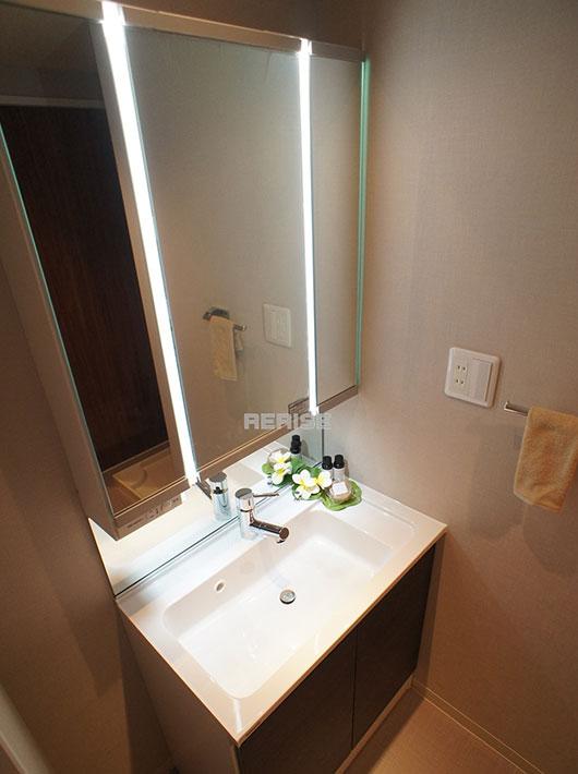 Wash basin, toilet. Wash basin