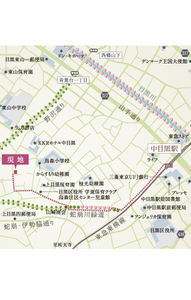 Local guide map