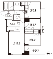 Floor: 3LDK, occupied area: 70.41 sq m, Price: 66,800,000 yen, now on sale