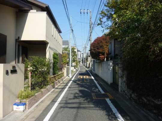 Local land photo. Frontal road