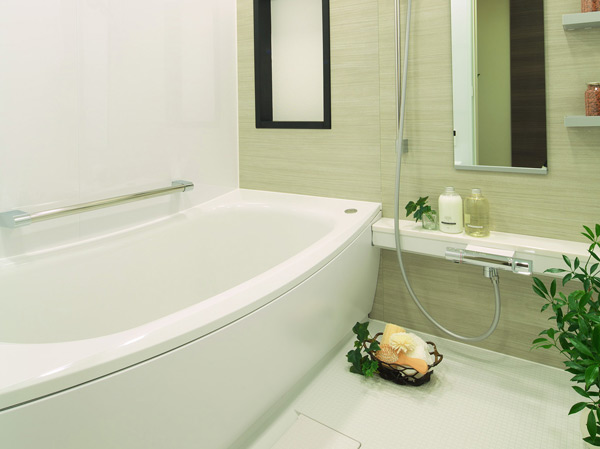 Bathing-wash room.  [Bathroom] Difficult dirt, Cleaning is easy to devise, Bathroom with attention to every corner. To achieve a pleasant gentle every day.