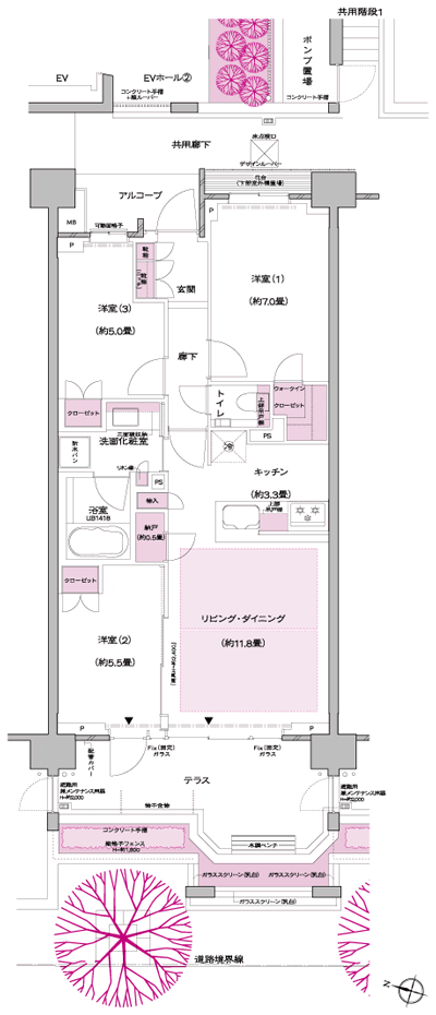 Floor: 3LDK + N + WIC, the occupied area: 71.22 sq m, Price: TBD