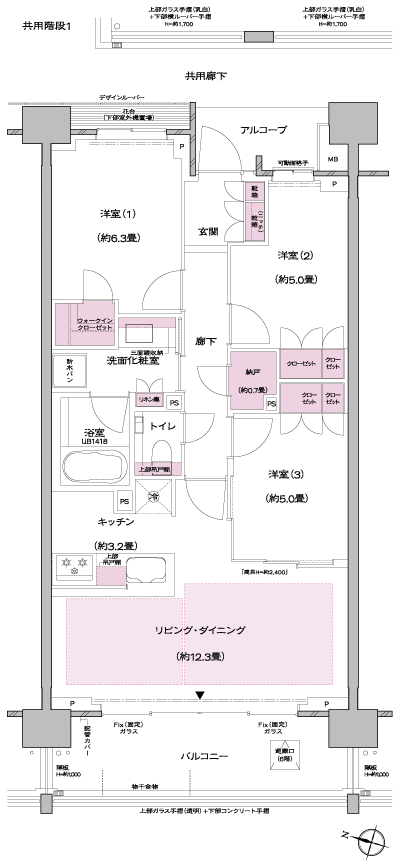Floor: 3LDK + N + WIC, the occupied area: 72.41 sq m, Price: TBD