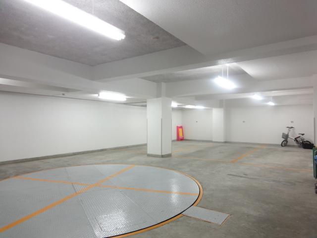 Parking lot. Common areas