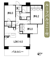 Floor: 3LDK + WIC, the occupied area: 73.32 sq m