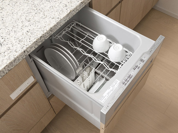 Kitchen.  [Dish washing and drying machine] We have established by incorporating a dish washing and drying machine in the kitchen. Scoured with excellent cleaning power by boiling water, And dried to every nook and corner in the hot air.