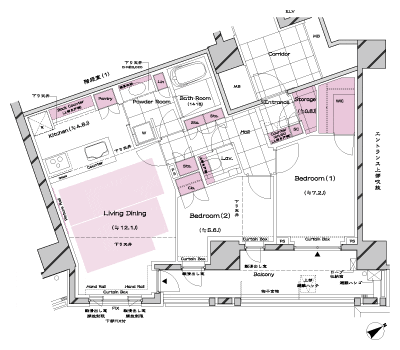 Floor: 2LDK + Storage + WIC, the area occupied: 72.6 sq m, Price: 94,900,000 yen, now on sale