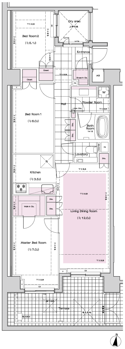 Floor: 3LDK + WiC + SiC, the area occupied: 79.01 sq m, Price: 78,800,000 yen, now on sale
