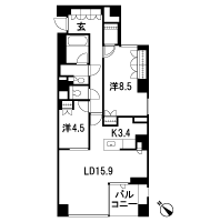 Floor: 2LDK, occupied area: 82.82 sq m, Price: 94,800,000 yen, now on sale