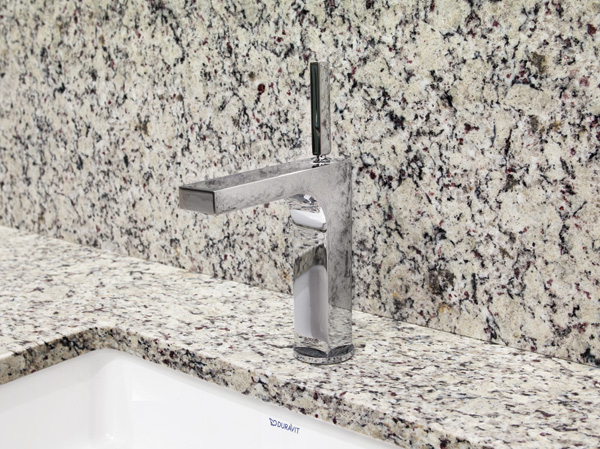 Bathing-wash room.  [Basin faucet] Design shines in a beautiful space, Offers superior Hansgrohe manufactured by mixing faucet of the functionality of. (Model Room W-130X type)