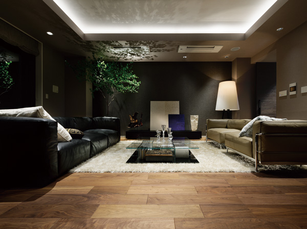 Living.  [living] It is filled with stately relax Koso living. (Model Room W-130X type ※ Including paid option / Application deadline Mu)