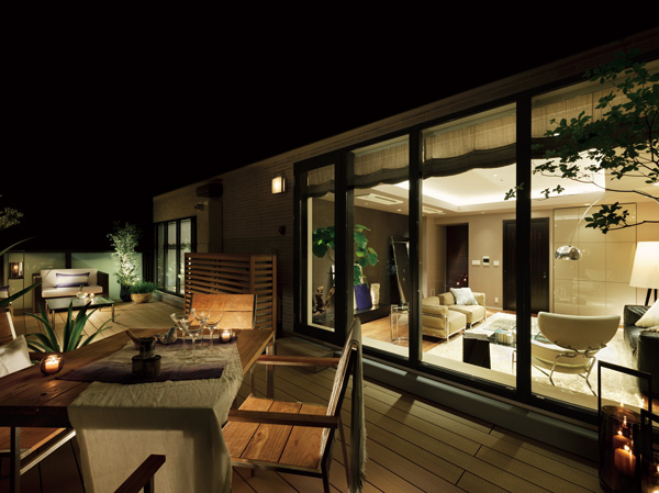 Interior.  [Roof deck] (Model Room W-130X type ※ Including paid option / Application deadline Mu)