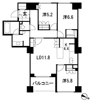 Floor: 3LDK + WIC + C, the area occupied: 85.28 sq m, Price: TBD