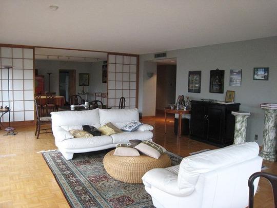 Living. Overlooking the dining room from the living room