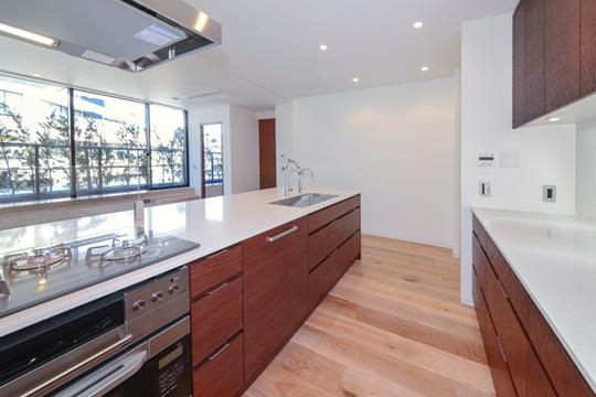 Kitchen. Open kitchen with a rich equipment