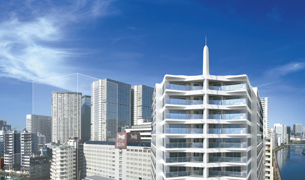 Buildings and facilities. Seismic isolation structure apartment birth of the ground 16 stories in "Shinagawa" station 11 minutes' walk of the three-way corner lot. (Exterior CG) ※ Listings Exterior CG intended that caused draw based on the drawings of the design stage, shape ・ Color, etc. is somewhat different from the actual ones.
