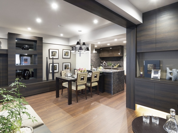 LD dining space of the previous face-to-face counter kitchen. We might also taking advantage of a commitment to lighting the shine of dishes