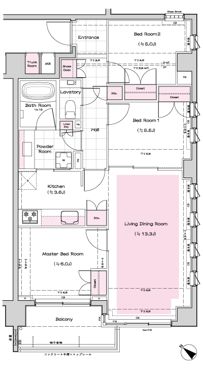 Floor: 3LD ・ K, the occupied area: 80.79 sq m, Price: 99,800,000 yen, now on sale