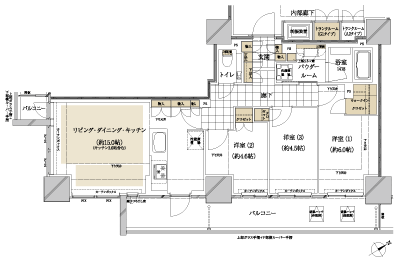 Floor: 3LDK + trunk room, the area occupied: 70.82 sq m, Price: TBD