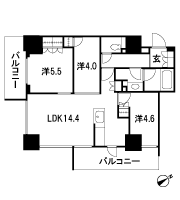 Floor: 3LDK + trunk room, the area occupied: 63.49 sq m, Price: TBD
