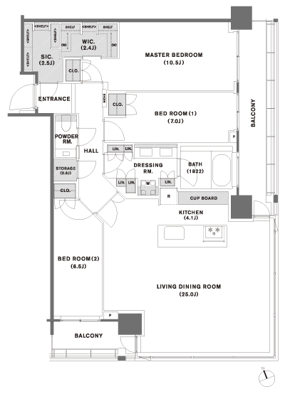 Floor: 3LD ・ K + WIC + SIC + S, the occupied area: 120.11 sq m, Price: TBD