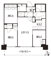 Floor: 3LD ・ K + WIC + SIC, the occupied area: 72.52 sq m, Price: TBD
