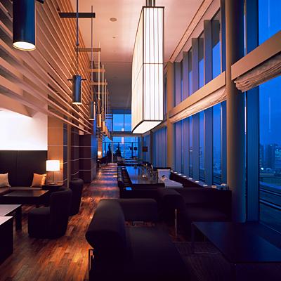 Other common areas. The superb view from the top lounge