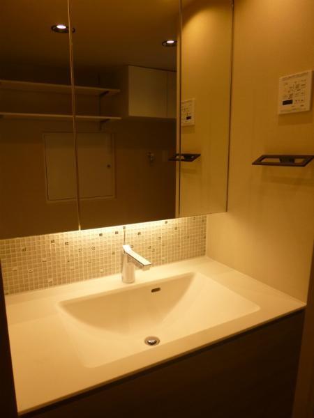 Wash basin, toilet. Stylish vanity has entered.