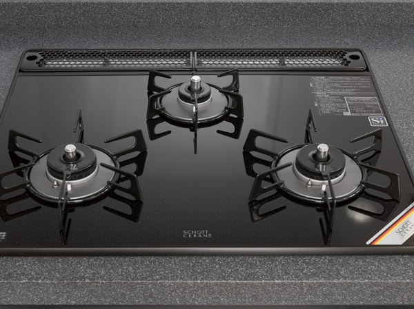 Kitchen.  [Schott glass top plate] Germany ・ Adopt a shot manufactured by heat-resistant ceramic glass top plate. Strongly to heat and shock, Since the dirt is hard luck, It is easy to clean.