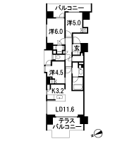 Floor: 3LD ・ K + N (storeroom) + WIC (walk-in closet), the area occupied: 70.1 sq m, Price: TBD