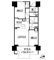 Floor: 2LD ・ K + WIC (walk-in closet), the occupied area: 54.78 sq m, Price: TBD