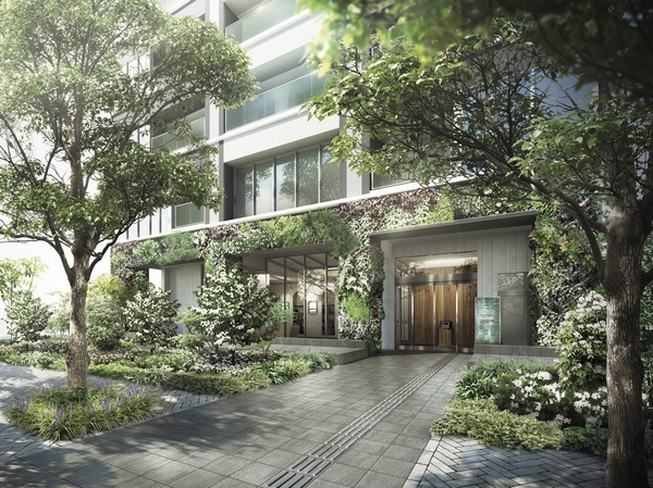 In fact a somewhat different in the things that caused draw entrance Rendering (the drawings based on. Also, Planting is of the planning stage, There are cases where tree species or the like is to change