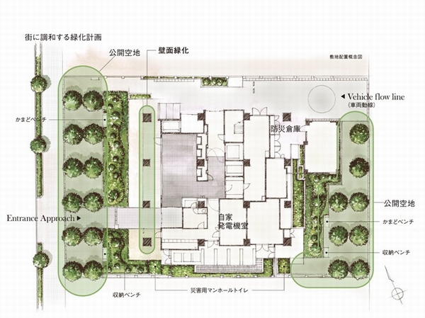 Seismically isolated structure image CGA: high damping Rubber (part Natural Rubber) B: seismic isolation oil damper  C: support layer
