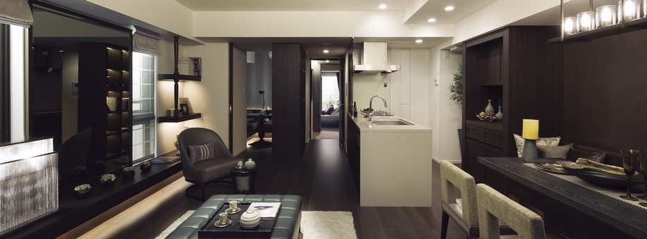 Western-style was coordinated as a study room Ya, Living with an increased sense of unity with the kitchen ・ dining