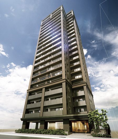 Shared facilities.  [Exterior - Rendering] The ground 21 floors ・ Sense of scale that all 84 House. While moist and penetration in the streets around, Facade shine. Fine and expressive attire, Dignified appearance even in the calm says the qualities as a mansion.