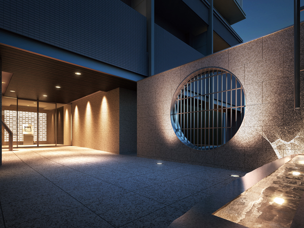 Features of the building.  [Approach Rendering] In the back of the calm appearance of the unique approach, such as deprived of their eyes, Comfort and status is to experience only in live human, We alive. It stuck to the materials and color schemes, Simple, beautiful and high-quality design, Exactly, It is the realization of the "adult mansion," "live Roppongi".