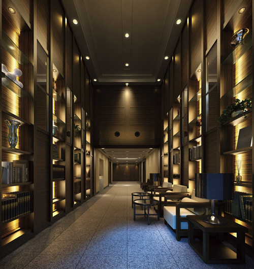 Buildings and facilities. Guests can relax and unwind in the space that well-honed sensibility is alive, Enjoy visited people and adults of the conversation. Enough to forget the time, Public space can taste the heart contented moments.  ※ Lounge Rendering