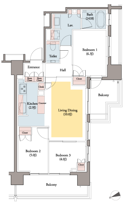 Floor: 3LDK, occupied area: 67.26 sq m, Price: 82,100,000 yen, now on sale
