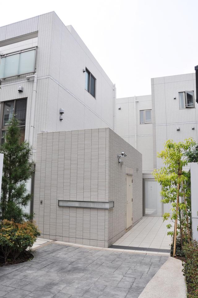 Local appearance photo. Stylish appearance of sticking outer wall tile