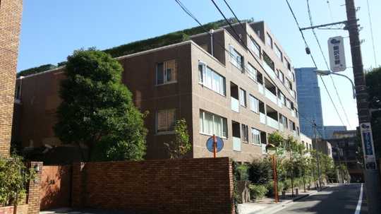 Local appearance photo. Building appearance (northwest side)