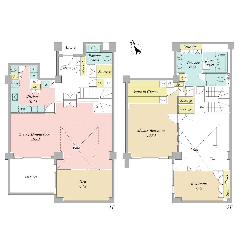 Floor plan. 2LDK + S (storeroom), Price 158 million yen, Footprint 197.09 sq m