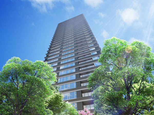 Buildings and facilities. Exterior - Rendering ※ Rendering of the web is somewhat different from the actual and causing draw based on the drawings of the planning stage. Also, Details of shape, It has been omitted for the equipment, etc.. Trees such as the on-site is what drew the image of the location after you've grown. Shades of leaves and flowers, Tree form, etc. is slightly different actual and. Planted 栽計 images are subject to change.