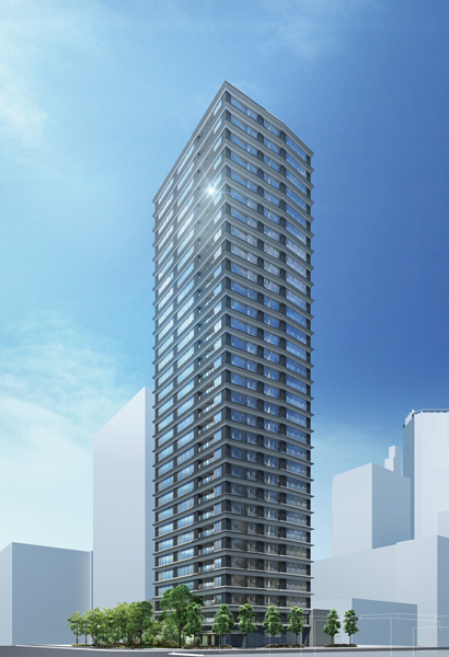 Buildings and facilities. Seismic structure high-rise tower apartment of all 171 House to be born in Minato-ku, address. The flow line planned separation of the flow line of people and vehicles, Live better safety to be consideration of. Expected as a new hub of Tokyo by the development is enhanced "Tamachi" ・ It is "Shinagawa" area living area, 4 station 8 routes available. Parks and school, Shopping facilities, etc., Fulfilling the first time in the life convenience facilities are also attractive (Exterior view)