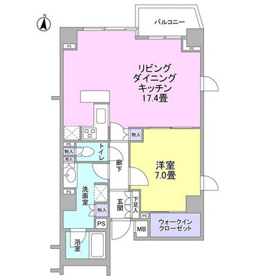 Floor plan. 1LDK type