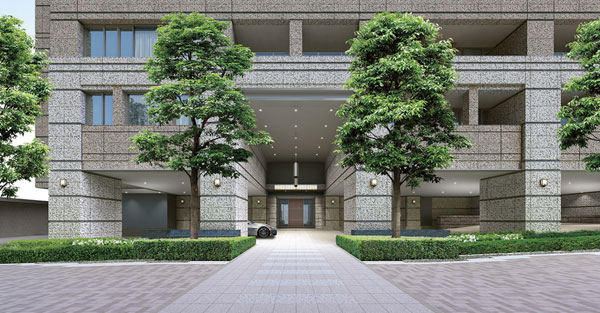 Shared facilities.  [Entrance appearance] "Modern" is visiting only in a stack of history. That's why, While you feel the history, A design reminiscent of innovation. (Rendering)