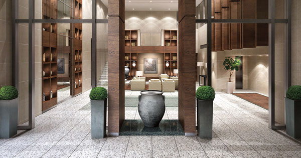 Shared facilities.  [Lobby Hall] (Rendering)