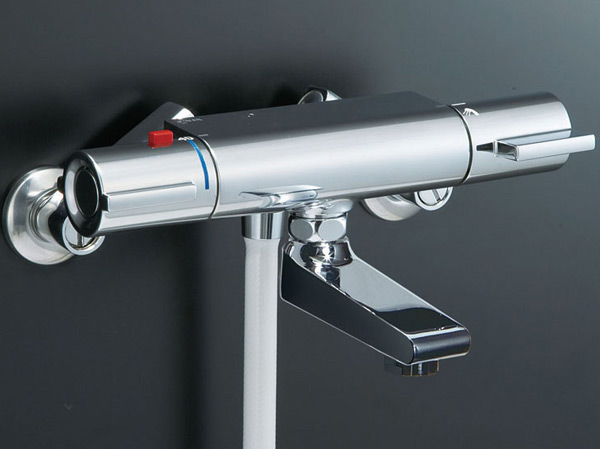 Bathing-wash room.  [Thermo faucet with wall] You can easily adjust the amount of hot water, It has adopted the set wall with thermo-faucet that will keep the water temperature.