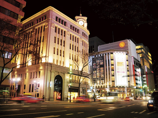 Surrounding environment. Ginza 4-chome intersection (about 2800m / 35-minute walk)