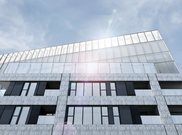 Shared facilities.  [outer wall] The outer wall, Mitsubishi Estate Residence's first adoption and become scraped precast concrete plate (or less PC board) has been adopted. By polishing by hand the surface of the concrete by about 3mm, This approach to various types of bone material appears on the surface, Give a deep look with studded natural stone beauty, It has become a has been built texture. Also, For the PC board of the large surface, Also it aims to be a appearance with a strong presence in distant view by design in randomly joint. (Exterior view)